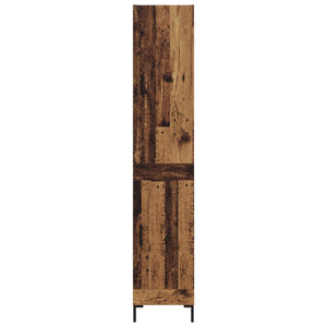 Highboard Παλιό Ξύλο 34,5 x 34 x 180 εκ. Επεξεργασμένο Ξύλο