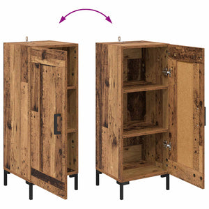 Highboard Παλιό Ξύλο 34,5 x 34 x 180 εκ. Επεξεργασμένο Ξύλο
