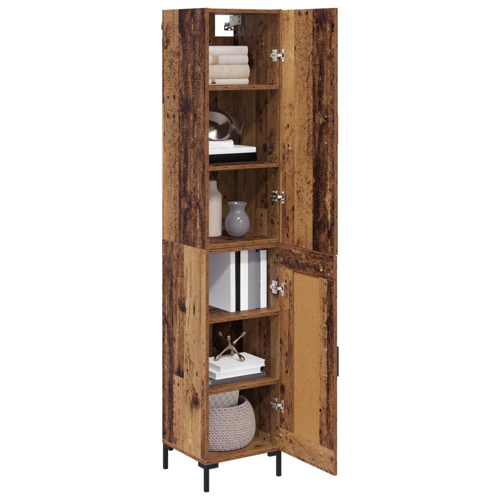 Highboard Παλιό Ξύλο 69,5 x 34 x 180 εκ. Επεξεργασμένο ξύλο