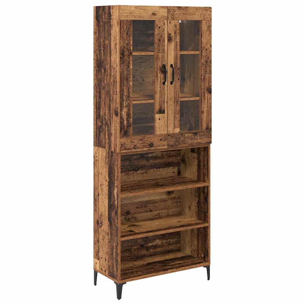 Highboard Παλιό Ξύλο 69,5 x 34 x 180 εκ. Επεξεργασμένο ξύλο - Pakobazaar