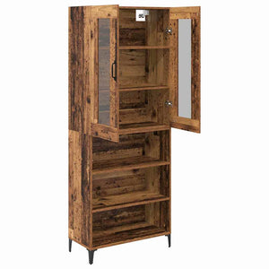 Highboard Παλιό Ξύλο 69,5 x 34 x 180 εκ. Επεξεργασμένο ξύλο - Pakobazaar
