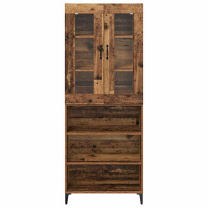 Highboard Παλιό Ξύλο 69,5 x 34 x 180 εκ. Επεξεργασμένο ξύλο - Pakobazaar