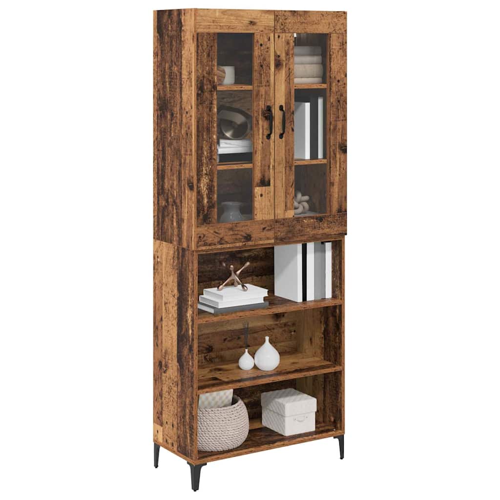 Highboard Παλιό Ξύλο 69,5 x 34 x 180 εκ. Επεξεργασμένο ξύλο - Pakobazaar