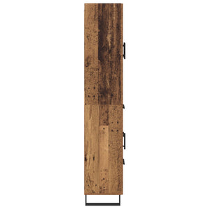 Highboard 2 τμχ. Παλιό Ξύλο 69,5 x 34 x 180 εκ.