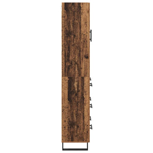 Highboard 2 τμχ. Παλιό Ξύλο 69,5 x 34 x 180 εκ.
