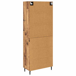 Highboard 2 τμχ. Παλιό Ξύλο 69,5 x 34 x 180 εκ.