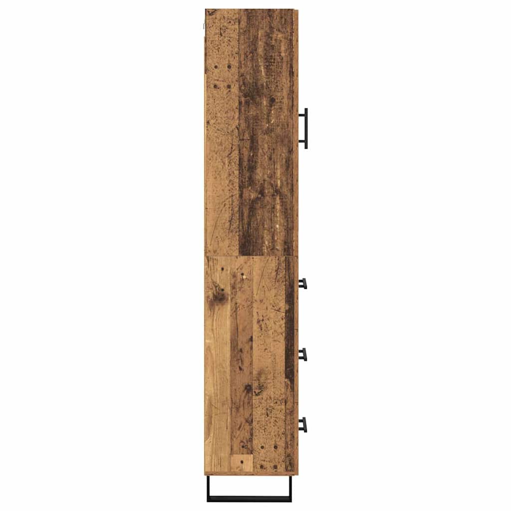 Highboard Παλιό Ξύλο 34,5 x 34 x 180 εκ. Επεξεργασμένο ξύλο