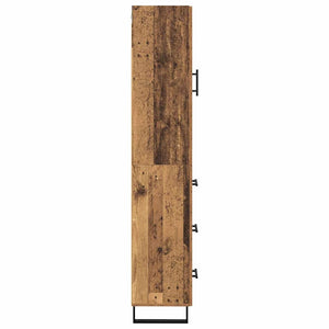 Highboard Παλιό Ξύλο 34,5 x 34 x 180 εκ. Επεξεργασμένο Ξύλο