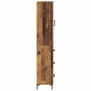 Highboard Παλιό Ξύλο 34,5 x 34 x 180 εκ. Επεξεργασμένο Ξύλο