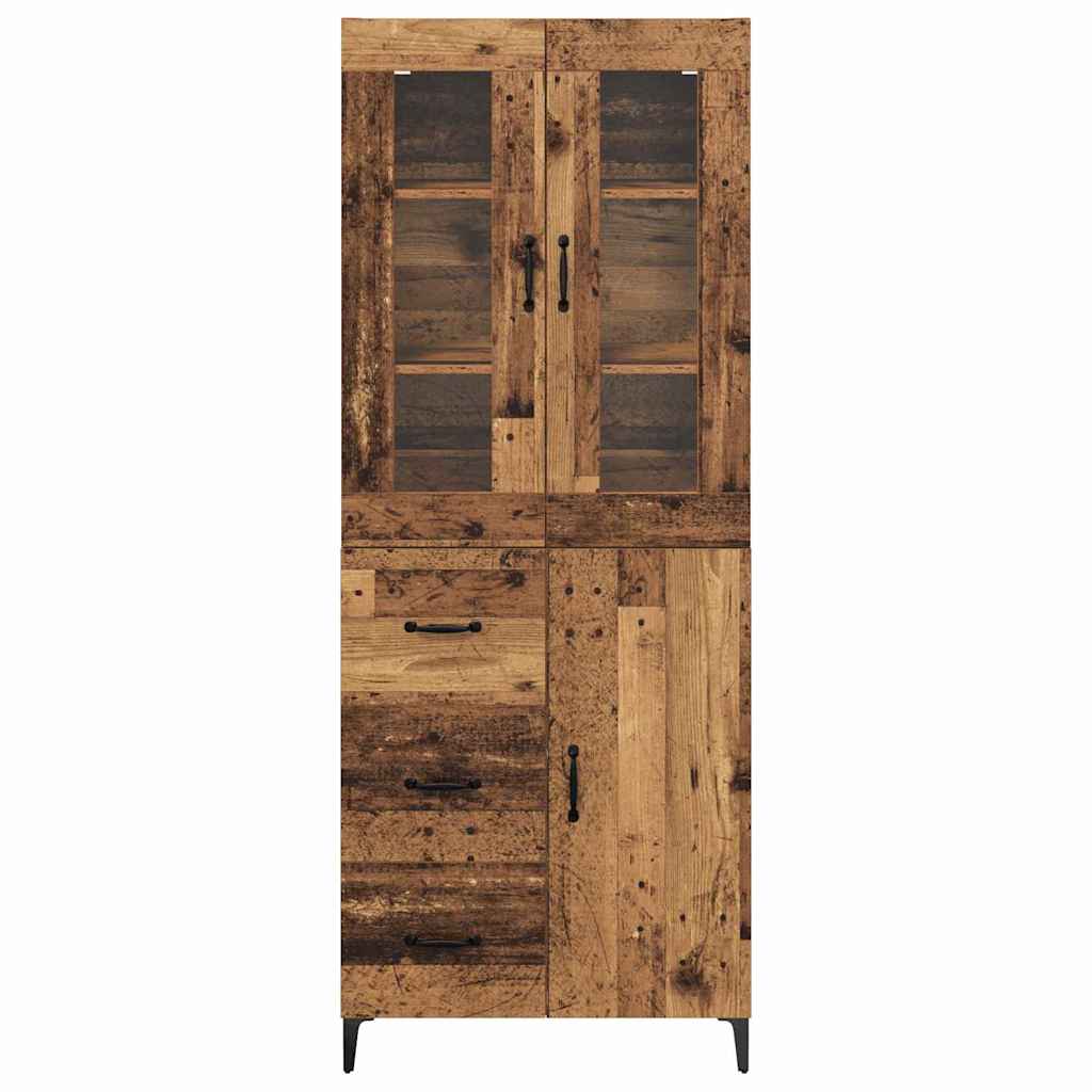 Highboard Παλιό Ξύλο 69,5 x 34 x 180 εκ. Επεξεργασμένο ξύλο