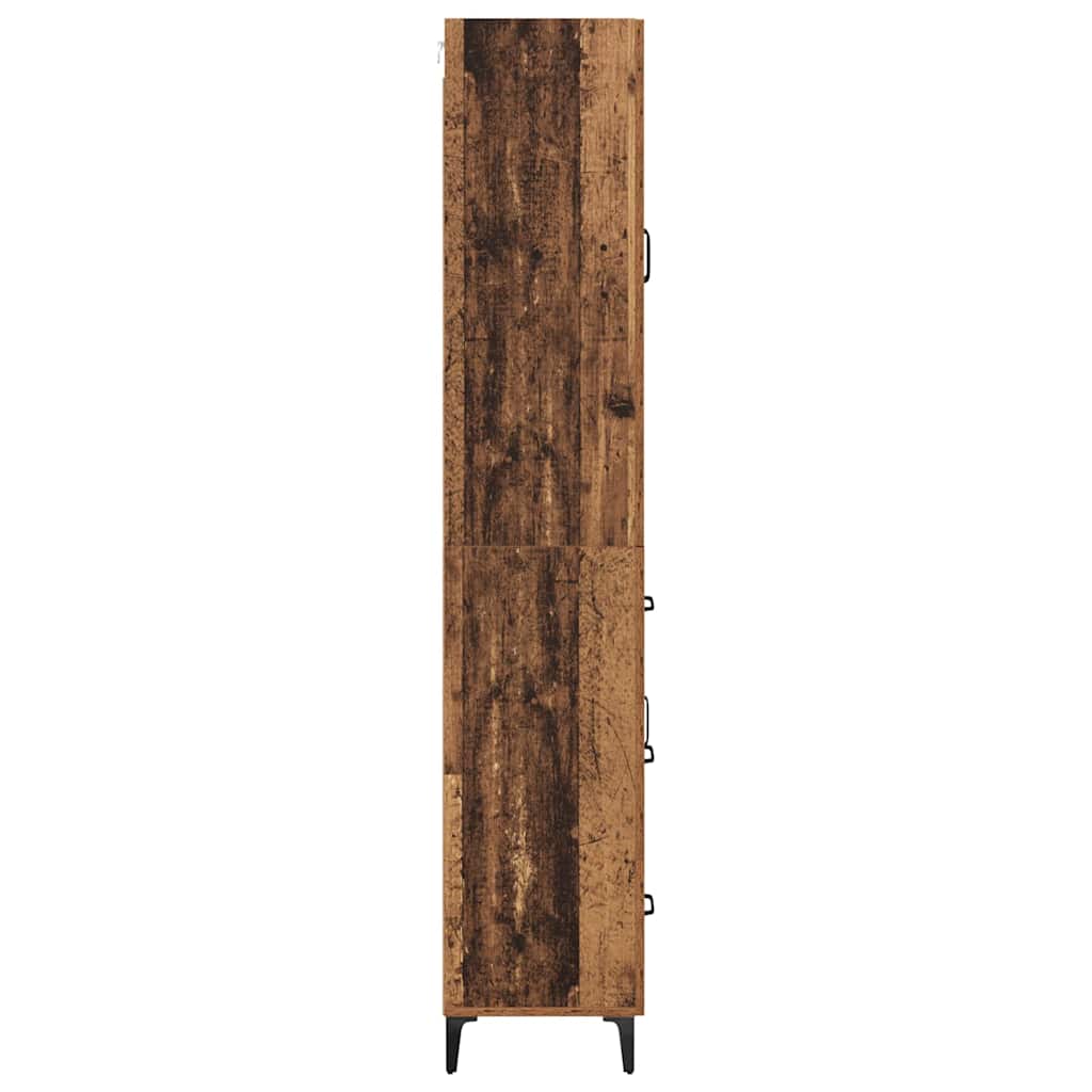 Highboard Παλιό Ξύλο 69,5 x 34 x 180 εκ. Επεξεργασμένο ξύλο