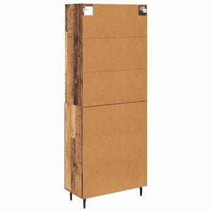 Highboard 2 τμχ. Παλιό Ξύλο 69,5 x 32,5 x 180 εκ