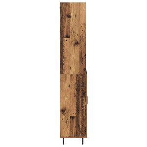 Highboard 2 τμχ. Παλιό Ξύλο 69,5 x 32,5 x 180 εκ