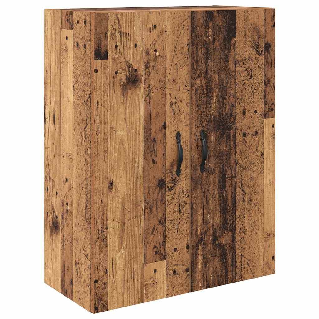 Highboard με συρτάρι 2 pcs Παλιό ξύλο Επεξεργασμένο ξύλο