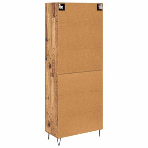 Highboard 2 τμχ. Παλιό ξύλο 69,5 x 34 x 180 εκ.