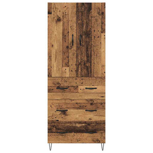 Highboard 2 τμχ. Παλιό ξύλο 69,5 x 34 x 180 εκ.