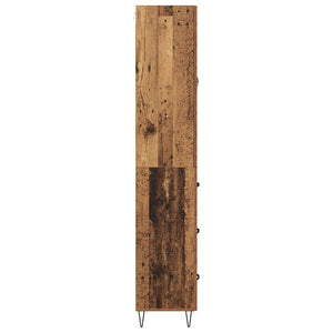 Highboard 2 τμχ. Παλιό ξύλο 69,5 x 34 x 180 εκ.