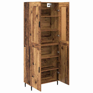 Highboard 2 τμχ. Παλιό ξύλο 69,5 x 34 x 180 εκ.