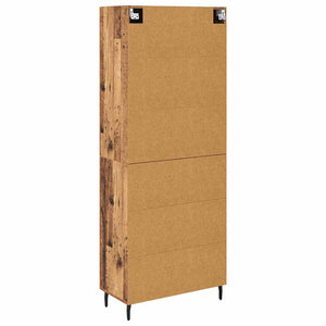 Highboard 2 τμχ. Παλιό ξύλο 69,5 x 34 x 180 εκ.