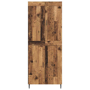 Highboard 2 τμχ. Παλιό ξύλο 69,5 x 34 x 180 εκ.