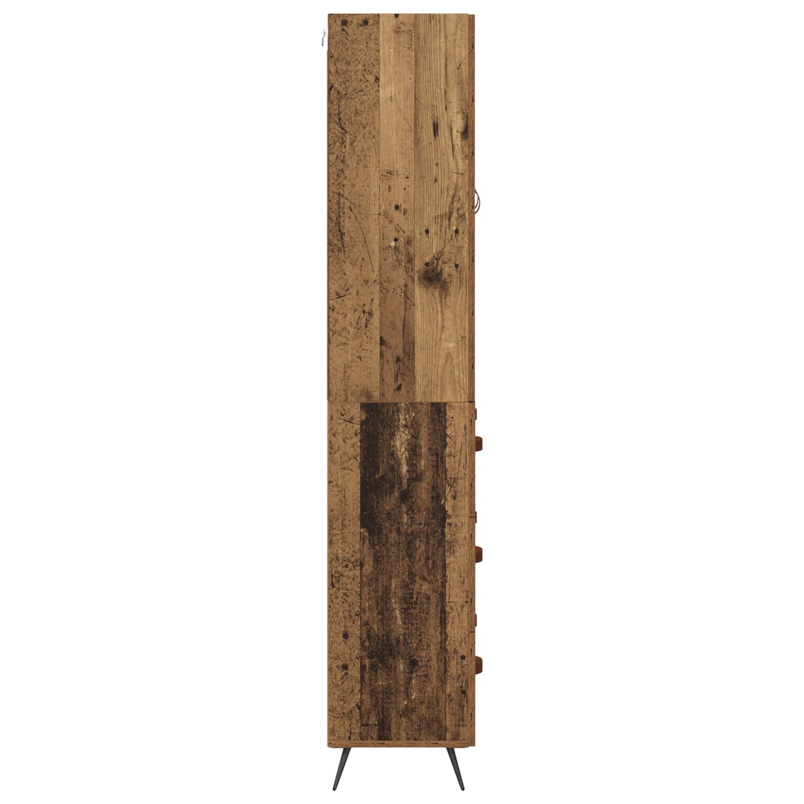 Highboard Παλιό Ξύλο 69,5 x 34 x 180 εκ. Επεξεργασμένο ξύλο