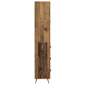 Highboard Παλιό Ξύλο 69,5 x 34 x 180 εκ. Επεξεργασμένο Ξύλο