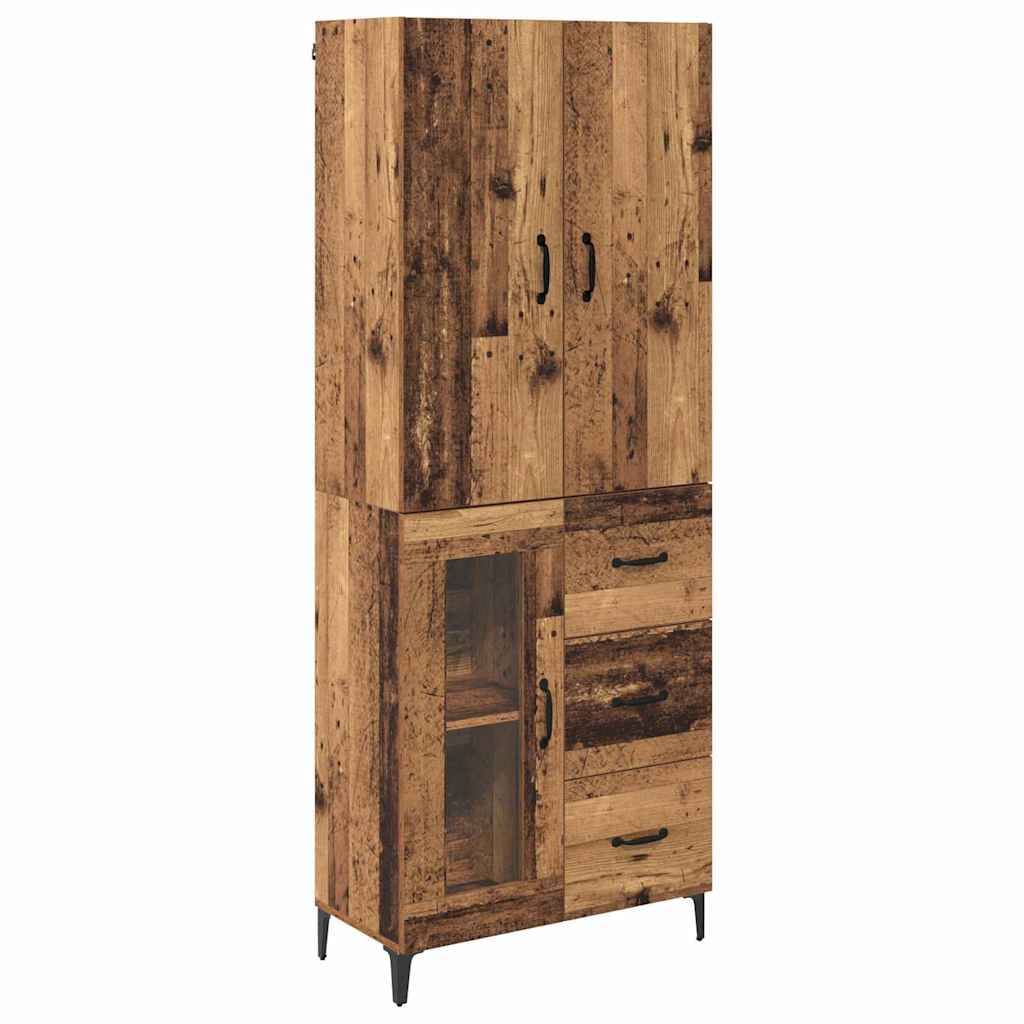 Highboard Παλιό Ξύλο 69,5 x 34 x 180 εκ. Επεξεργασμένο ξύλο - Pakobazaar