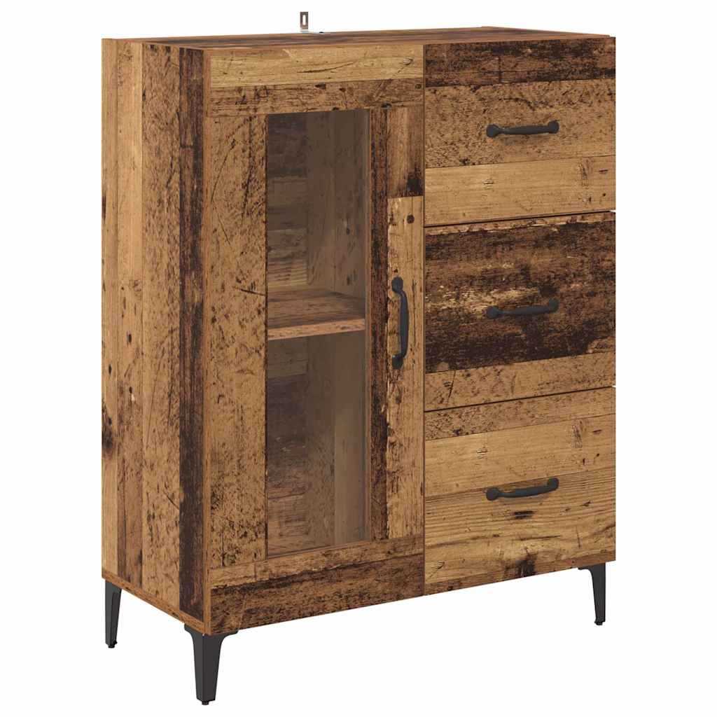 Highboard Παλιό Ξύλο 69,5 x 34 x 180 εκ. Επεξεργασμένο ξύλο - Pakobazaar