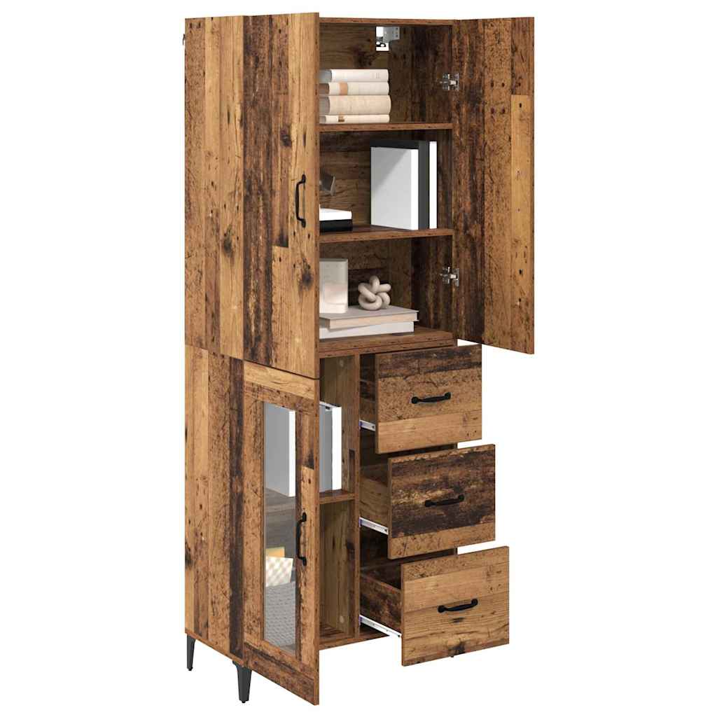 Highboard Παλιό Ξύλο 69,5 x 34 x 180 εκ. Επεξεργασμένο ξύλο - Pakobazaar