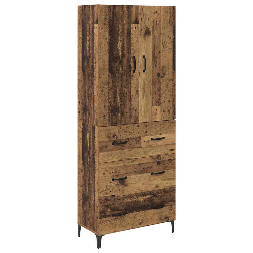 Highboard Παλιό Ξύλο 69,5 x 34 x 180 εκ. Επεξεργασμένο ξύλο - Pakobazaar
