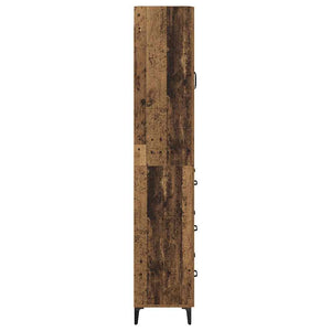 Highboard Παλιό Ξύλο 69,5 x 34 x 180 εκ. Επεξεργασμένο ξύλο - Pakobazaar