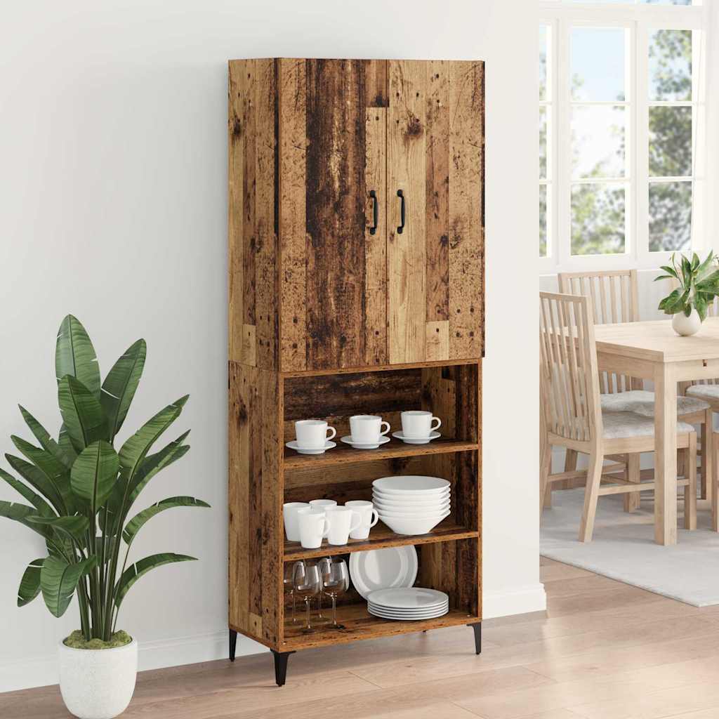 Highboard Παλιό Ξύλο 69,5 x 34 x 180 εκ. Επεξεργασμένο ξύλο - Pakobazaar