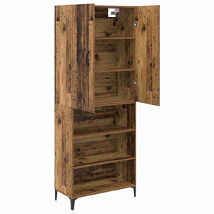 Highboard Παλιό Ξύλο 69,5 x 34 x 180 εκ. Επεξεργασμένο ξύλο - Pakobazaar