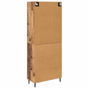 Highboard 2 τμχ. Παλιό ξύλο 69,5 x 34 x 180 εκ.