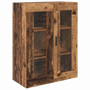 Highboard με συρτάρι 2 pcs Παλιό Ξύλο Επεξεργασμένο ξύλο - Pakobazaar