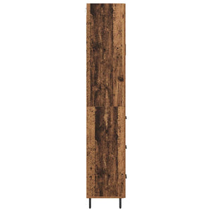 Highboard με συρτάρι 2 pcs Παλιό Ξύλο Επεξεργασμένο ξύλο - Pakobazaar
