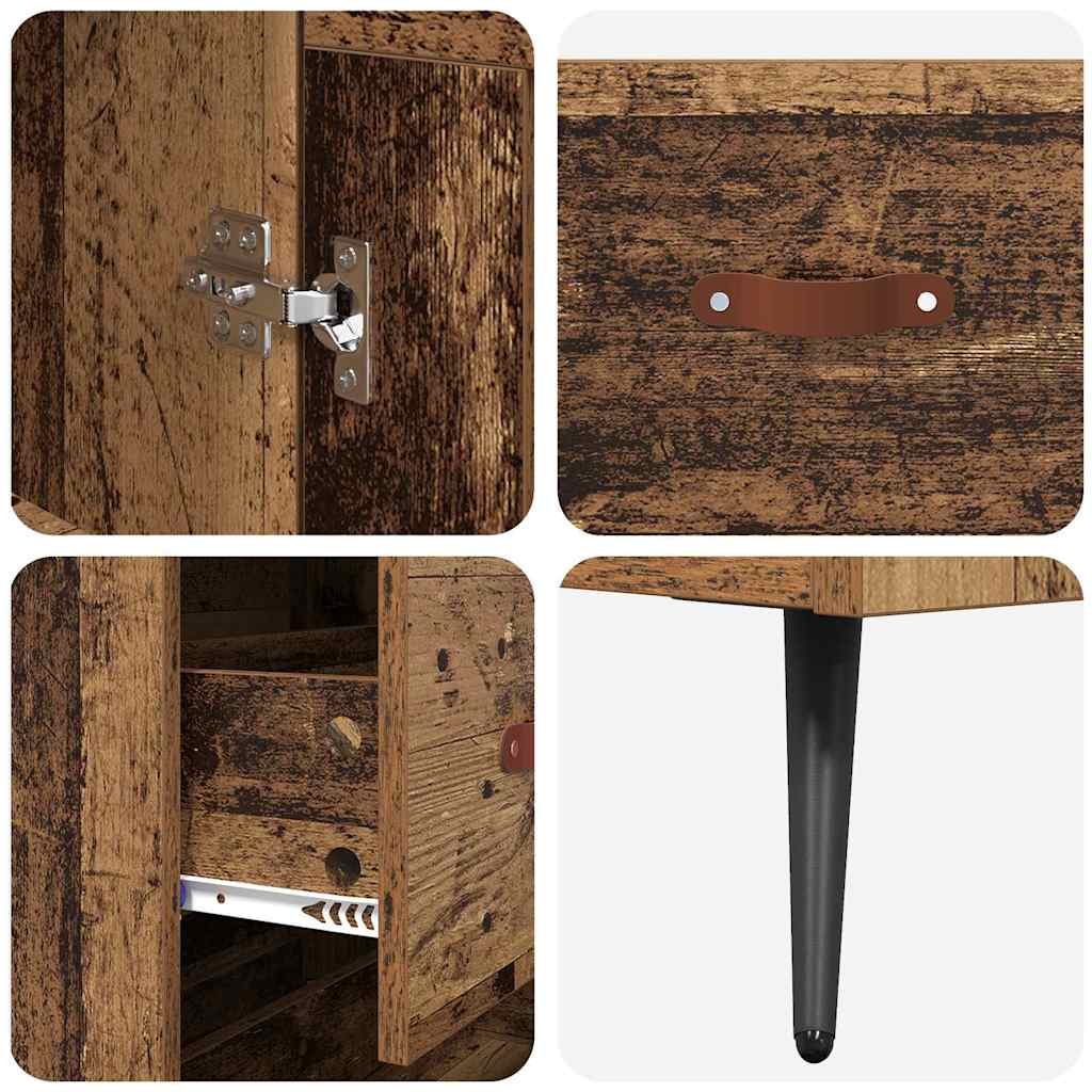 Highboard Παλιό Ξύλο 69,5 x 34 x 180 εκ. Επεξεργασμένο ξύλο