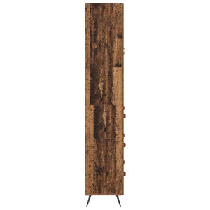 Highboard Παλιό Ξύλο 69,5 x 34 x 180 εκ. Επεξεργασμένο Ξύλο