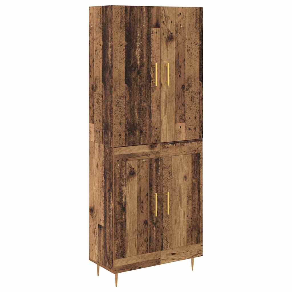Highboard Παλιό Ξύλο 69,5 x 34 x 180 εκ. Επεξεργασμένο ξύλο