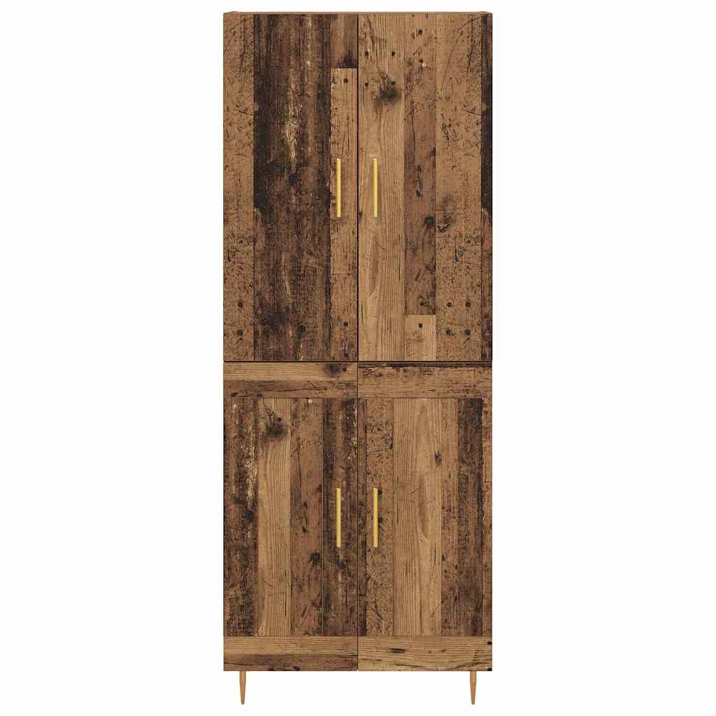 Highboard Παλιό Ξύλο 69,5 x 34 x 180 εκ. Επεξεργασμένο ξύλο