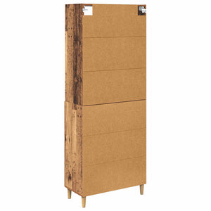 Highboard Παλιό Ξύλο 69,5 x 32,5 x 180 εκ Επεξεργασμένο Ξύλο