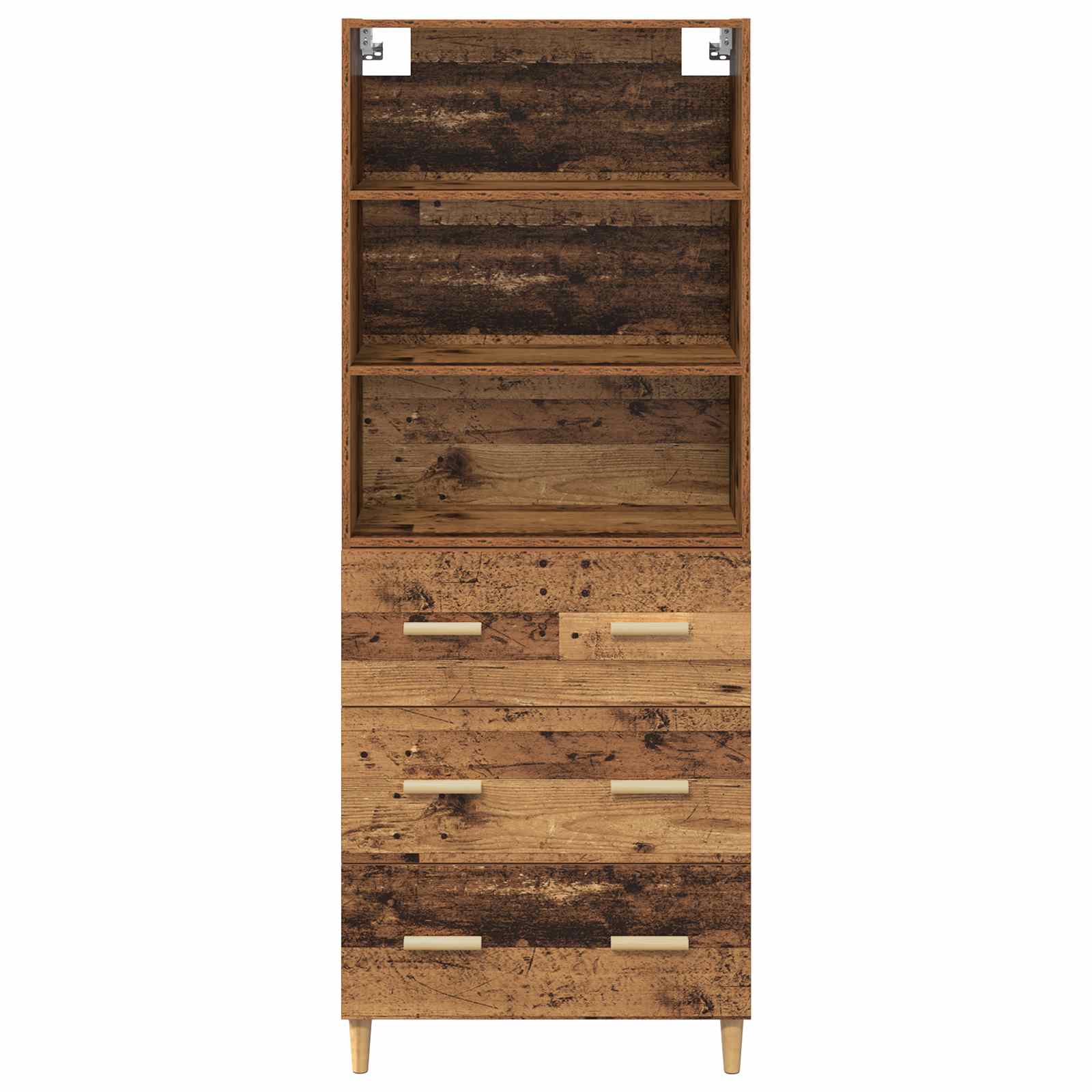 Highboard Παλιό Ξύλο 69,5 x 32,5 x 180 εκ Επεξεργασμένο ξύλο