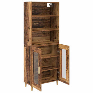 Highboard Παλιό Ξύλο 69,5 x 32,5 x 180 εκ Επεξεργασμένο Ξύλο