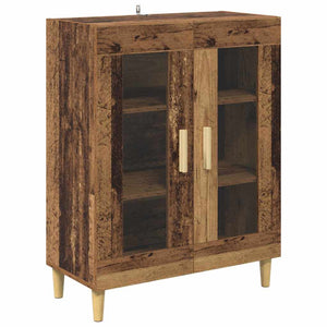 Highboard Παλιό Ξύλο 69,5 x 32,5 x 180 εκ Επεξεργασμένο Ξύλο