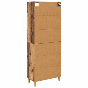 Highboard Παλιό Ξύλο 69,5 x 32,5 x 180 εκ Επεξεργασμένο Ξύλο