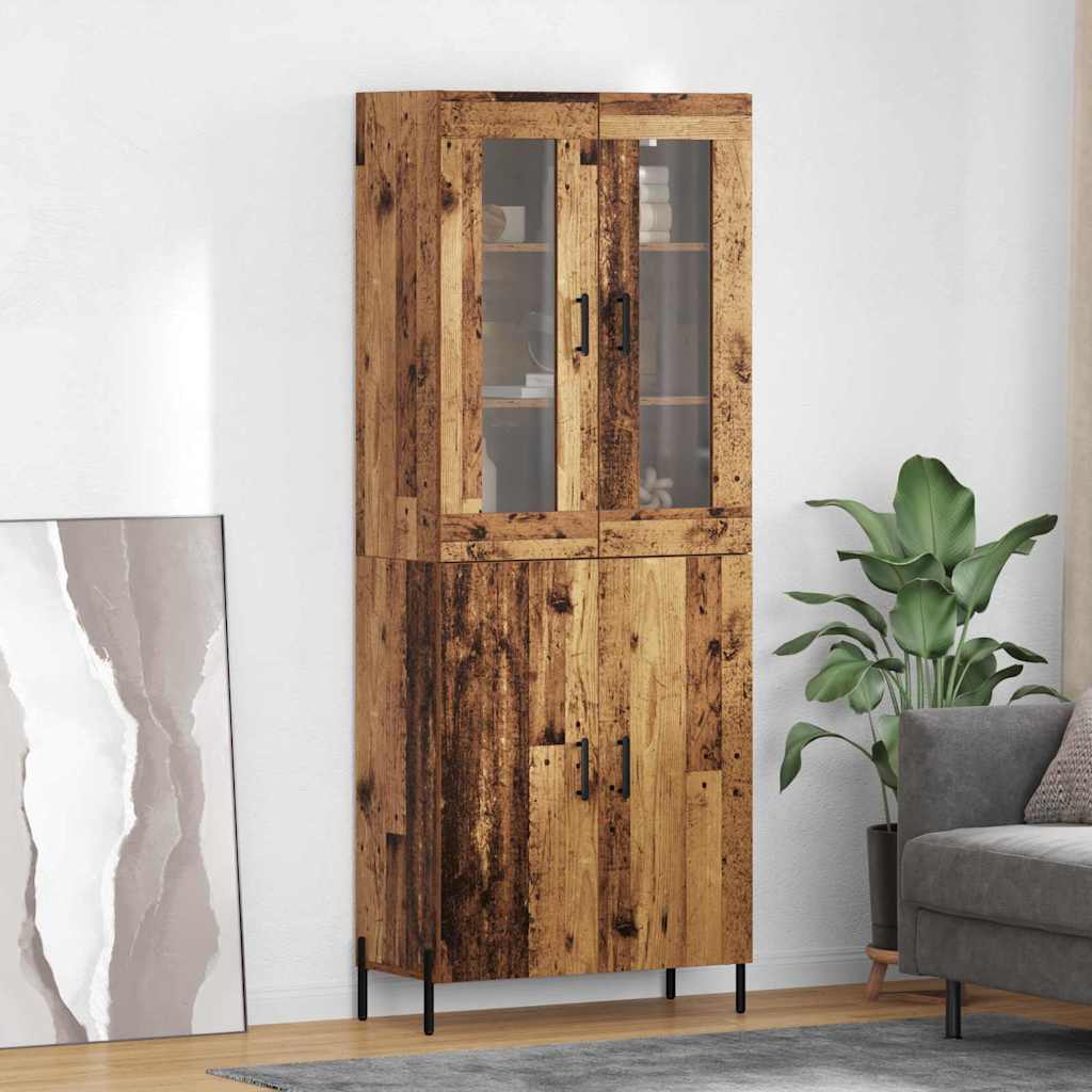 Highboard Παλιό Ξύλο 69,5 x 34 x 180 εκ. Επεξεργασμένο ξύλο - Pakobazaar