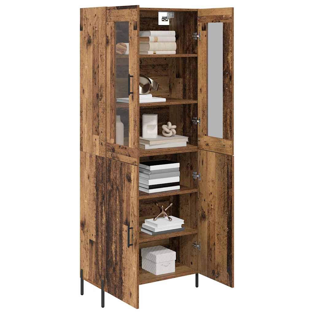 Highboard Παλιό Ξύλο 69,5 x 34 x 180 εκ. Επεξεργασμένο ξύλο - Pakobazaar