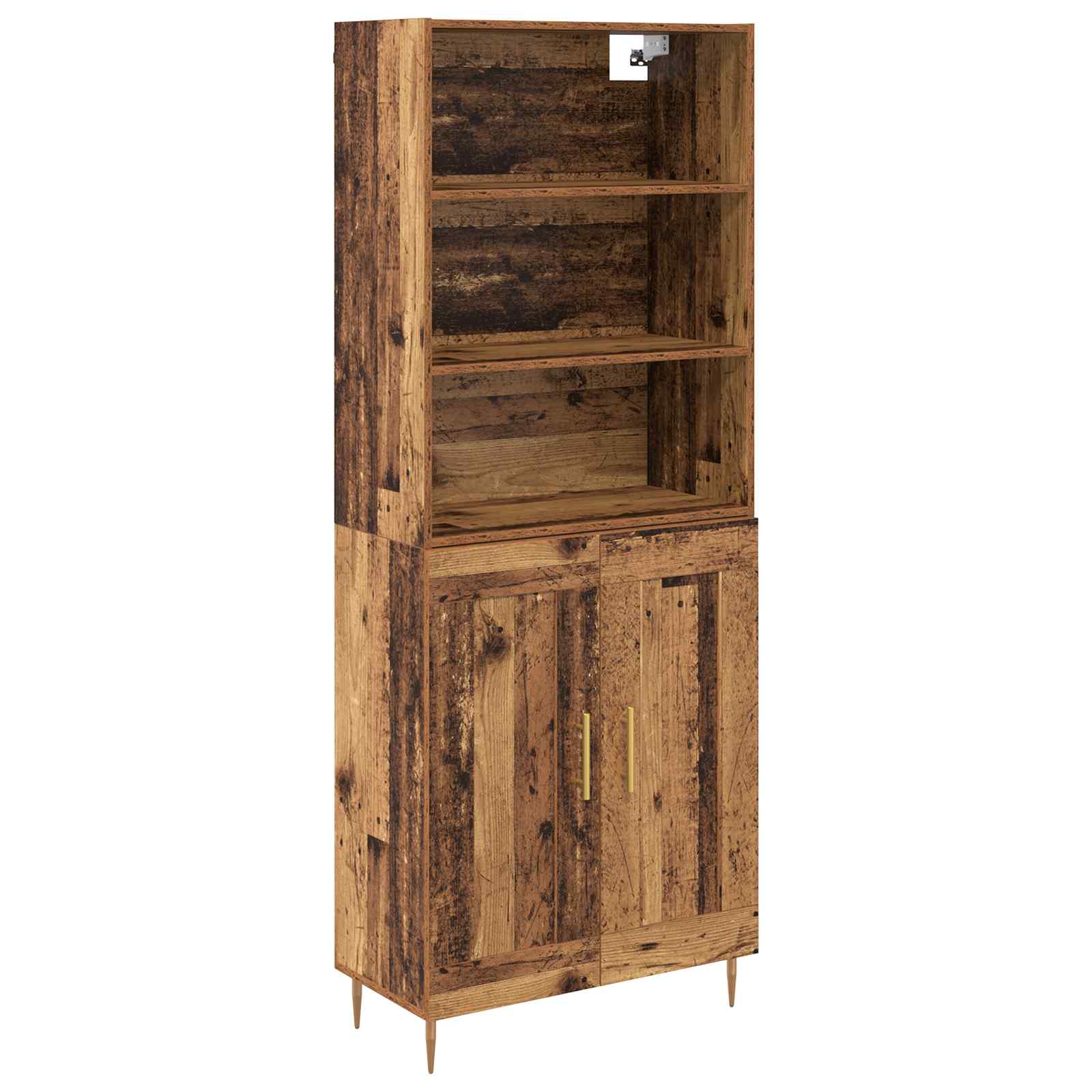 Highboard Παλιό ξύλο 69,5 x 34 x 180 εκ. Επεξεργασμένο ξύλο
