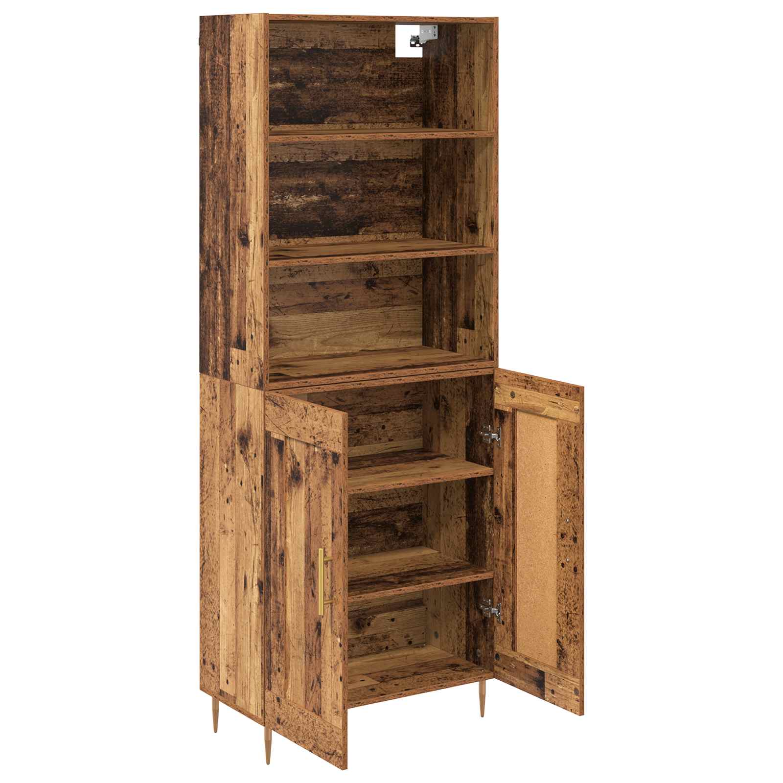 Highboard Παλιό ξύλο 69,5 x 34 x 180 εκ. Επεξεργασμένο ξύλο