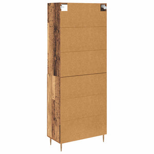 Highboard Παλιό ξύλο 69,5 x 34 x 180 εκ. Επεξεργασμένο Ξύλο